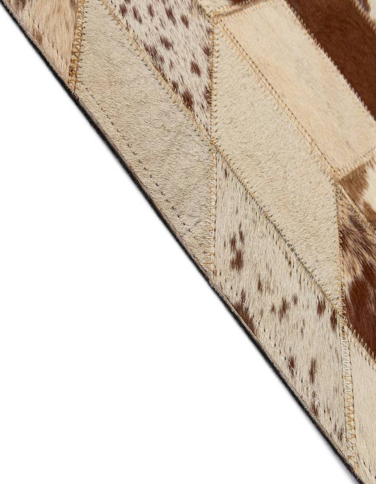 Detail image of  5' x 8' 1 Cowhide - Patchwork Rug