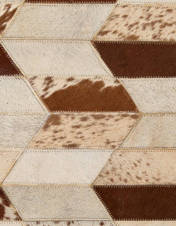 Detail image of  5' x 8' 1 Cowhide - Patchwork Rug