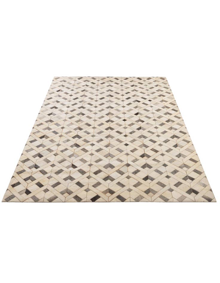 Detail image of  5' 3 x 8' 4 Cowhide - Patchwork Rug