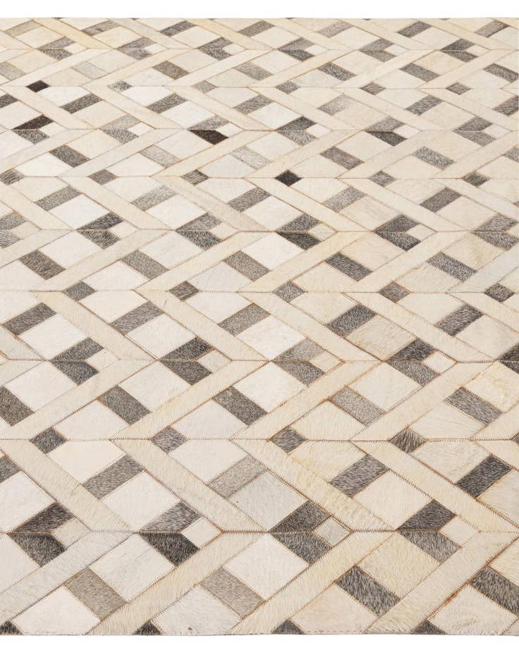 Detail image of  5' 3 x 8' 4 Cowhide - Patchwork Rug