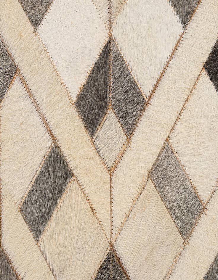 Detail image of  5' 3 x 8' 4 Cowhide - Patchwork Rug