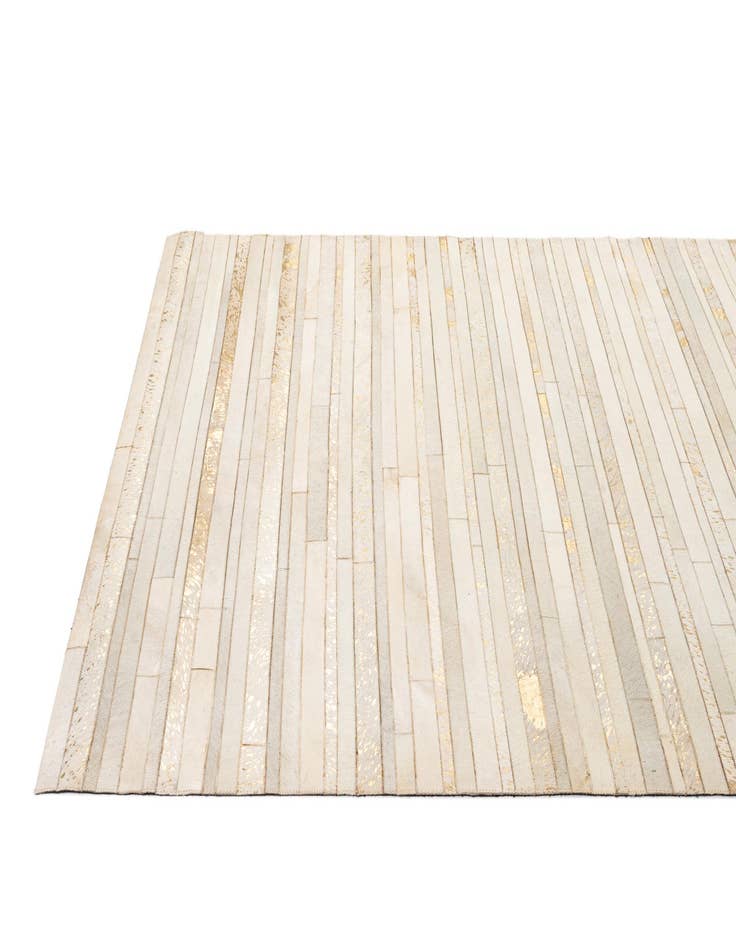 Detail image of  5' 3 x 7' 11 Cowhide - Patchwork Rug