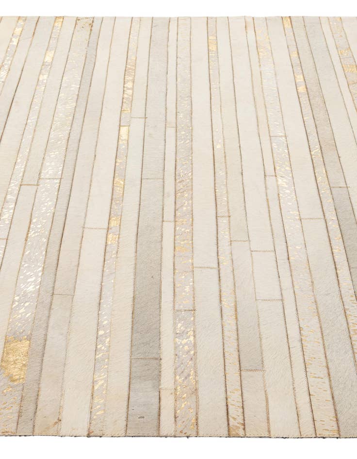 Detail image of  5' 3 x 7' 11 Cowhide - Patchwork Rug