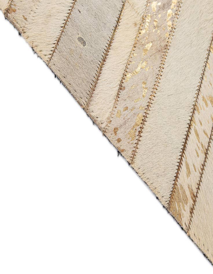 Detail image of  5' 3 x 7' 11 Cowhide - Patchwork Rug