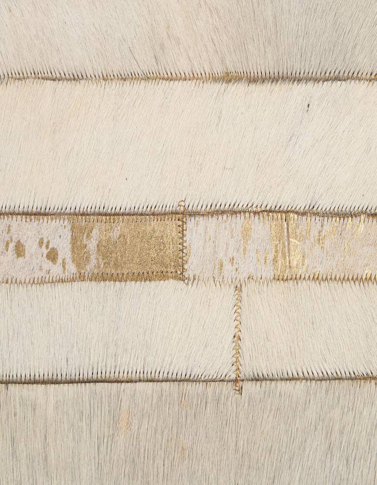 Detail image of  5' 3 x 7' 11 Cowhide - Patchwork Rug