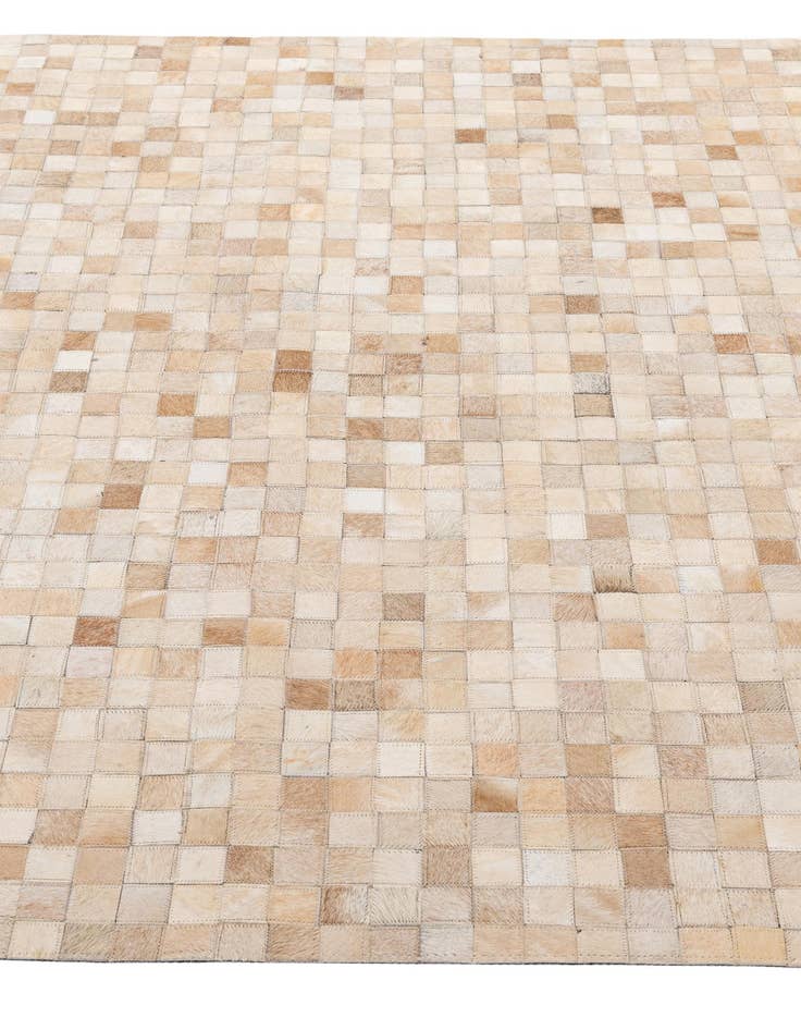 Detail image of  5' 2 x 8' Cowhide - Patchwork Rug