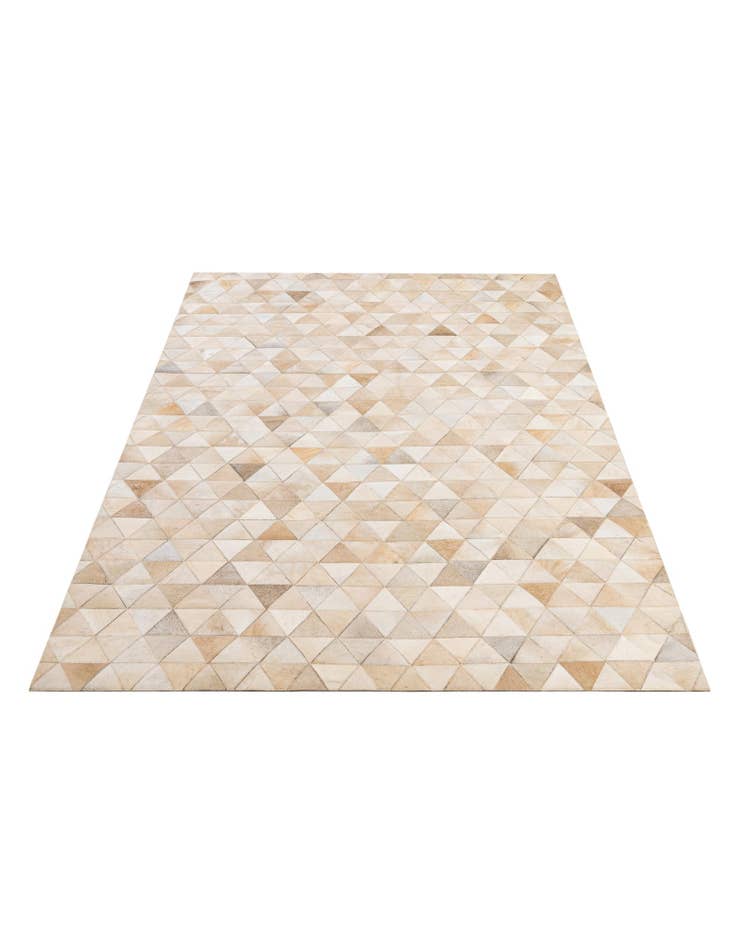 Detail image of  5' 2 x 8' 2 Cowhide - Patchwork Rug