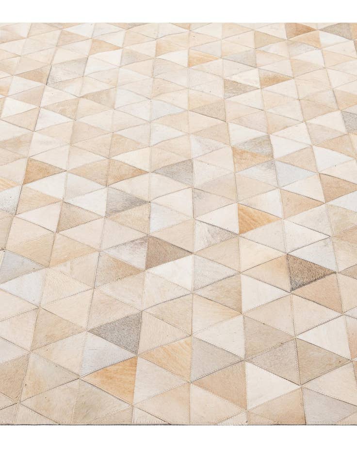 Detail image of  5' 2 x 8' 2 Cowhide - Patchwork Rug