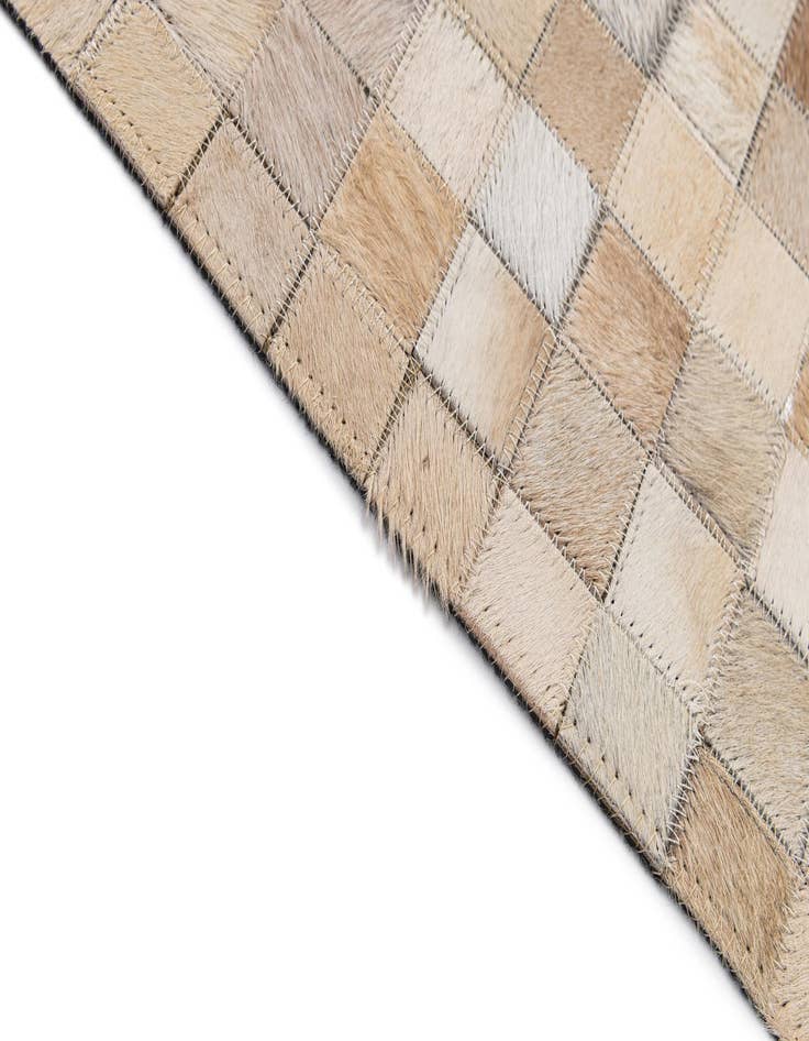 Detail image of  5' 1 x 8' 1 Cowhide - Patchwork Rug
