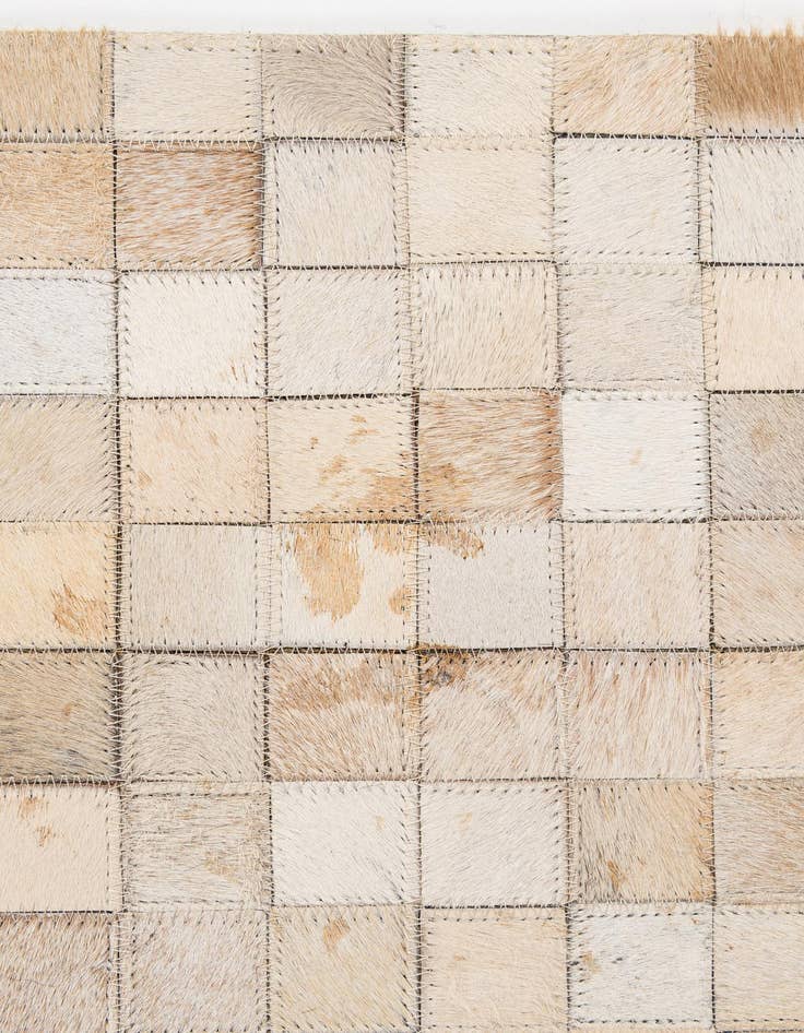 Detail image of  5' 1 x 8' 1 Cowhide - Patchwork Rug