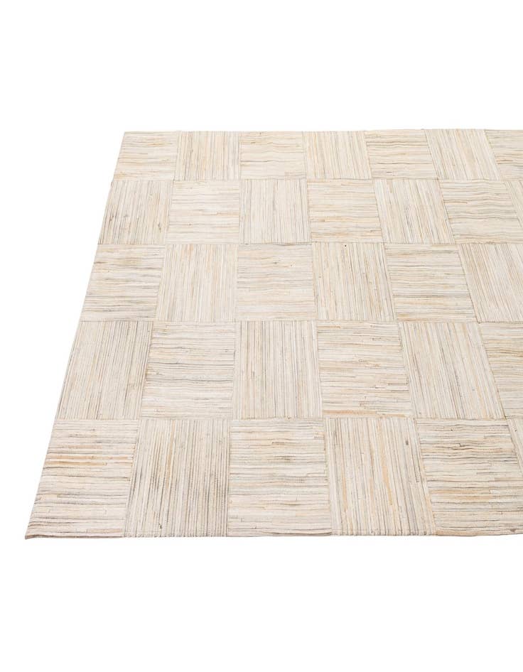 Detail image of  5' 2 x 7' 5 Cowhide - Patchwork Rug