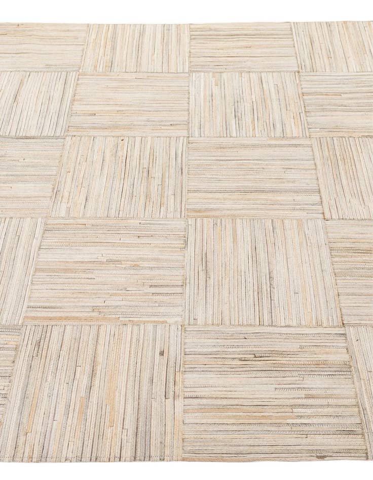 Detail image of  5' 2 x 7' 5 Cowhide - Patchwork Rug