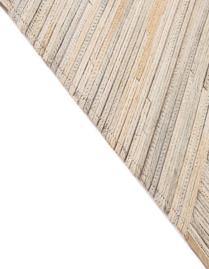 Detail image of  5' 2 x 7' 5 Cowhide - Patchwork Rug