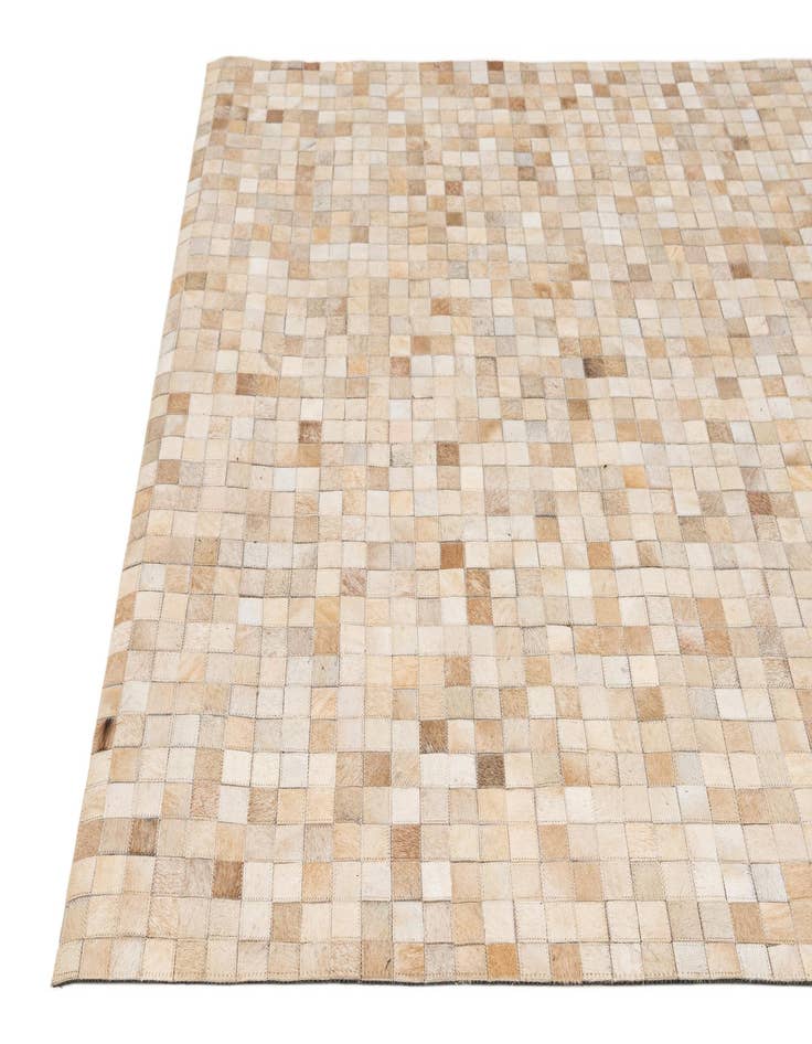 Detail image of  5' 1 x 8' Cowhide - Patchwork Rug