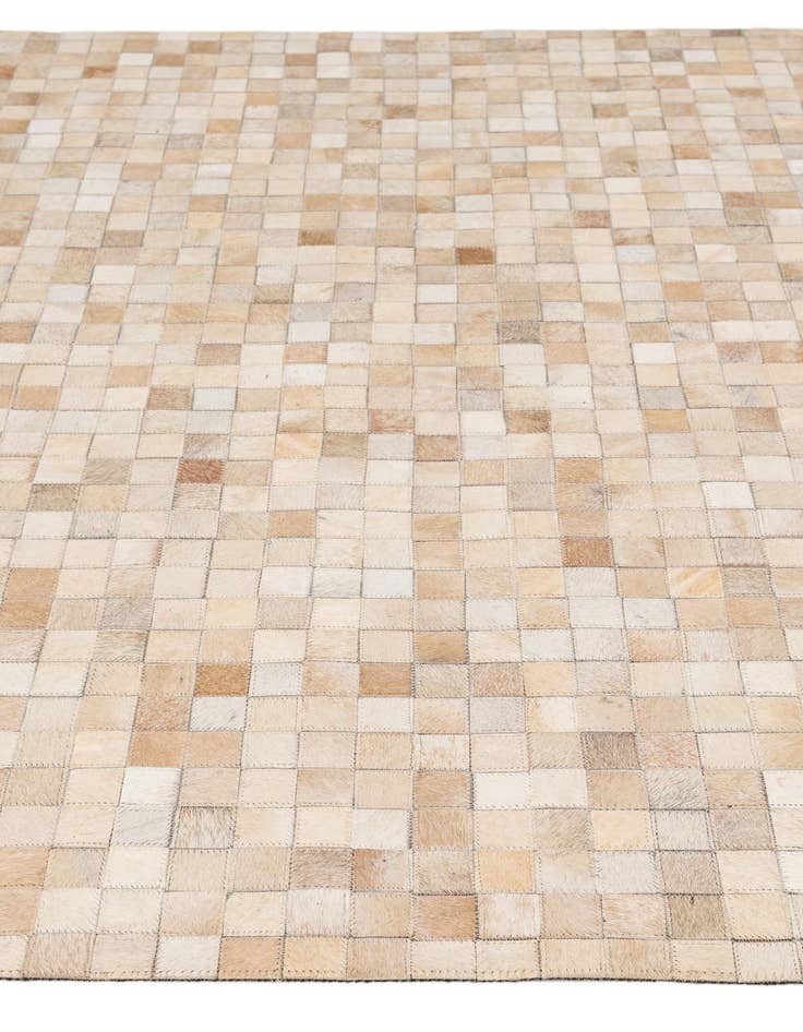 Detail image of  5' 1 x 8' Cowhide - Patchwork Rug