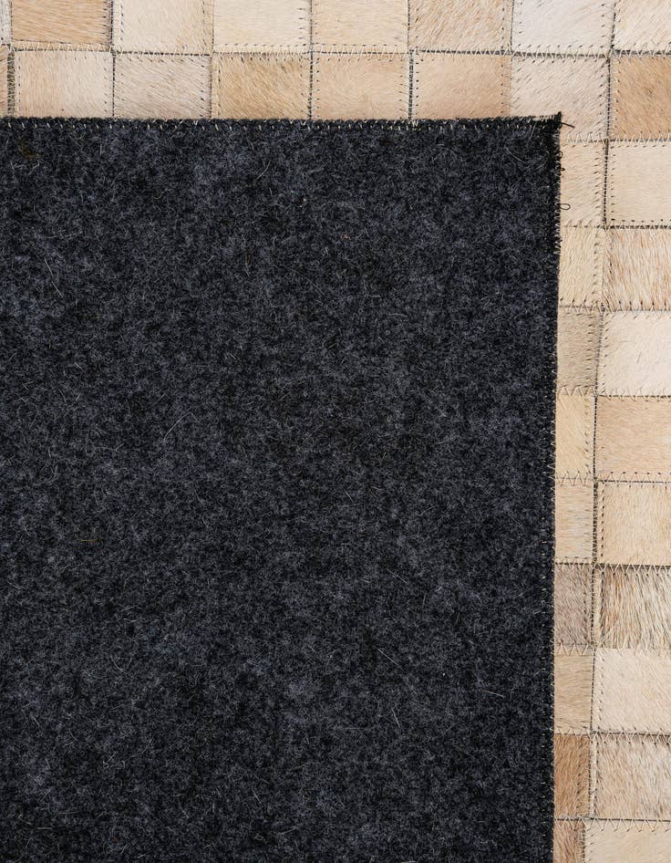 Detail image of  5' 1 x 8' Cowhide - Patchwork Rug