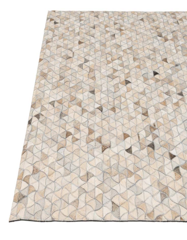 Detail image of  4' 11 x 7' 11 Cowhide - Patchwork Rug