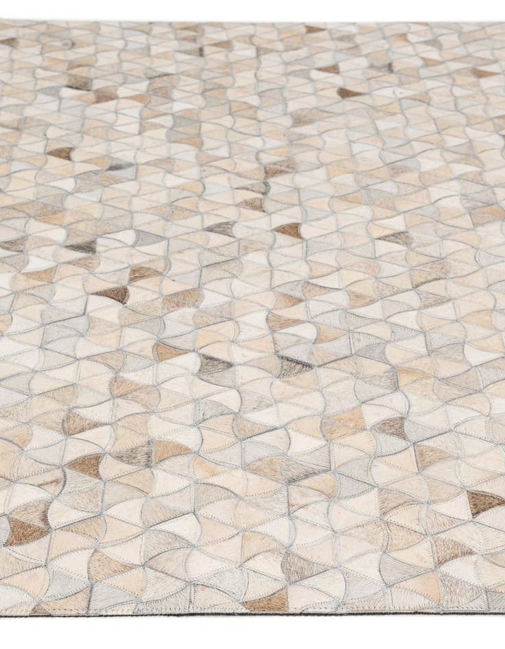 Detail image of  4' 11 x 7' 11 Cowhide - Patchwork Rug