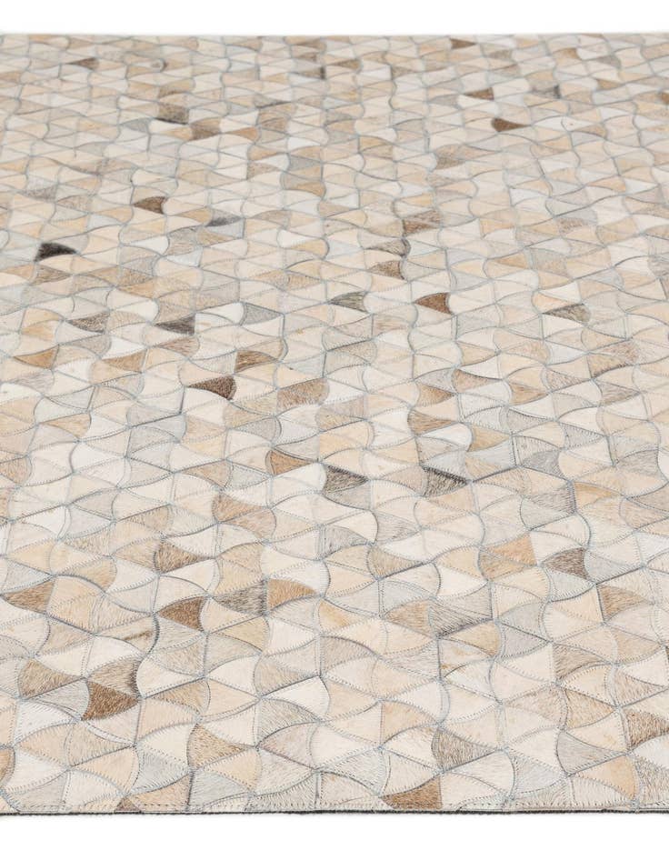 Detail image of  4' 11 x 7' 11 Cowhide - Patchwork Rug