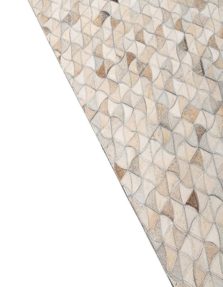 Detail image of  4' 11 x 7' 11 Cowhide - Patchwork Rug