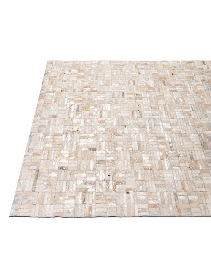 Detail image of  4' 11 x 7' 9 Cowhide - Patchwork Rug