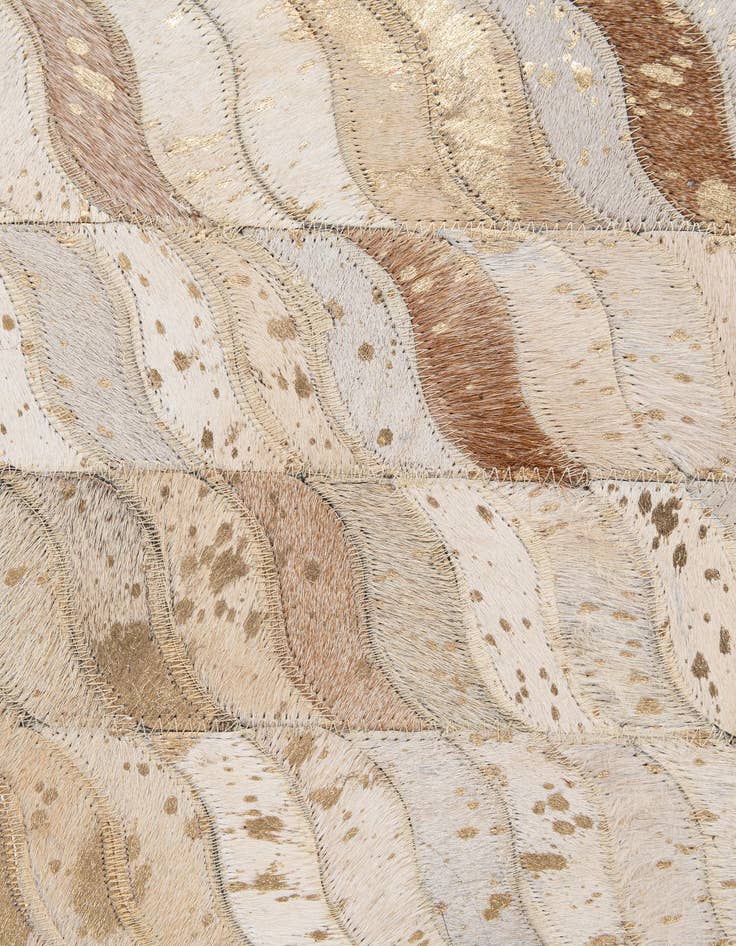 Detail image of  5' x 8' Cowhide - Patchwork Rug