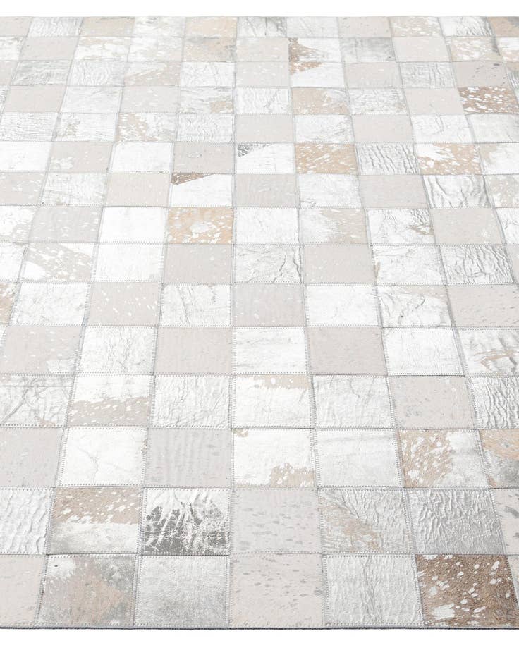 Detail image of  5' x 7' 11 Cowhide - Patchwork Rug