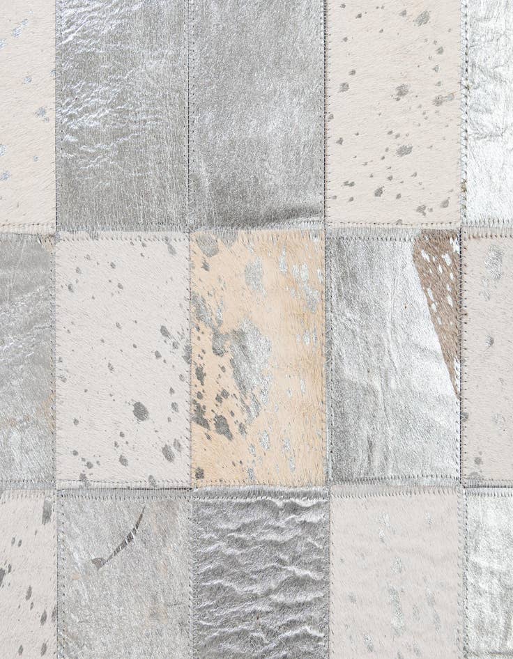 Detail image of  5' x 7' 11 Cowhide - Patchwork Rug