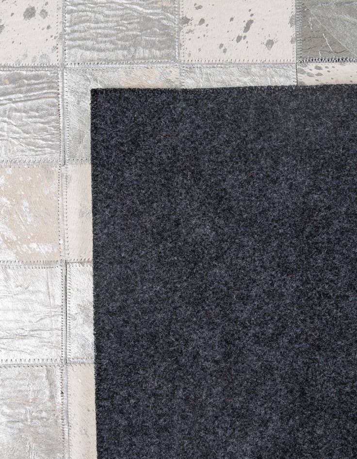 Detail image of  5' x 7' 11 Cowhide - Patchwork Rug