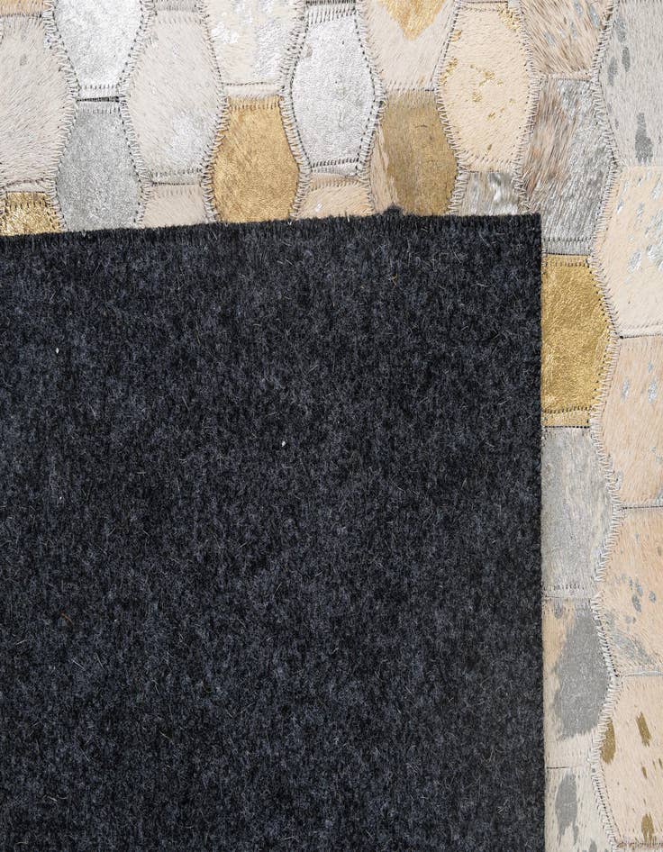 Detail image of  5' 1 x 8' 1 Cowhide - Patchwork Rug