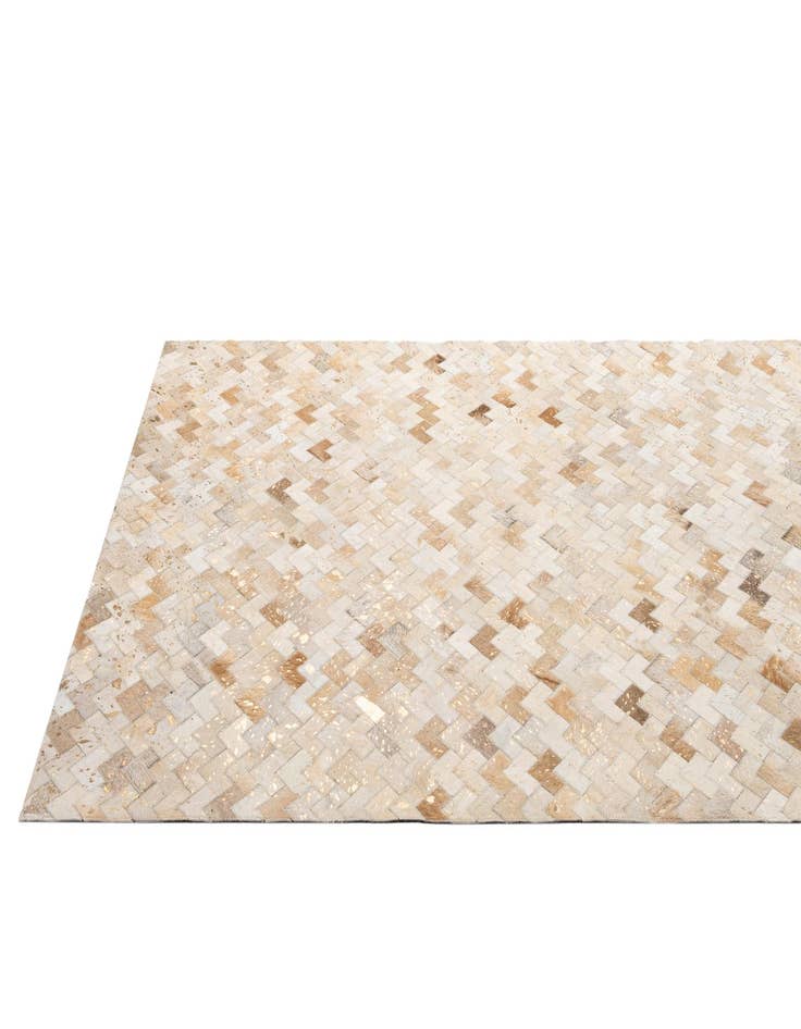 Detail image of  5' 3 x 8' 1 Cowhide - Patchwork Rug