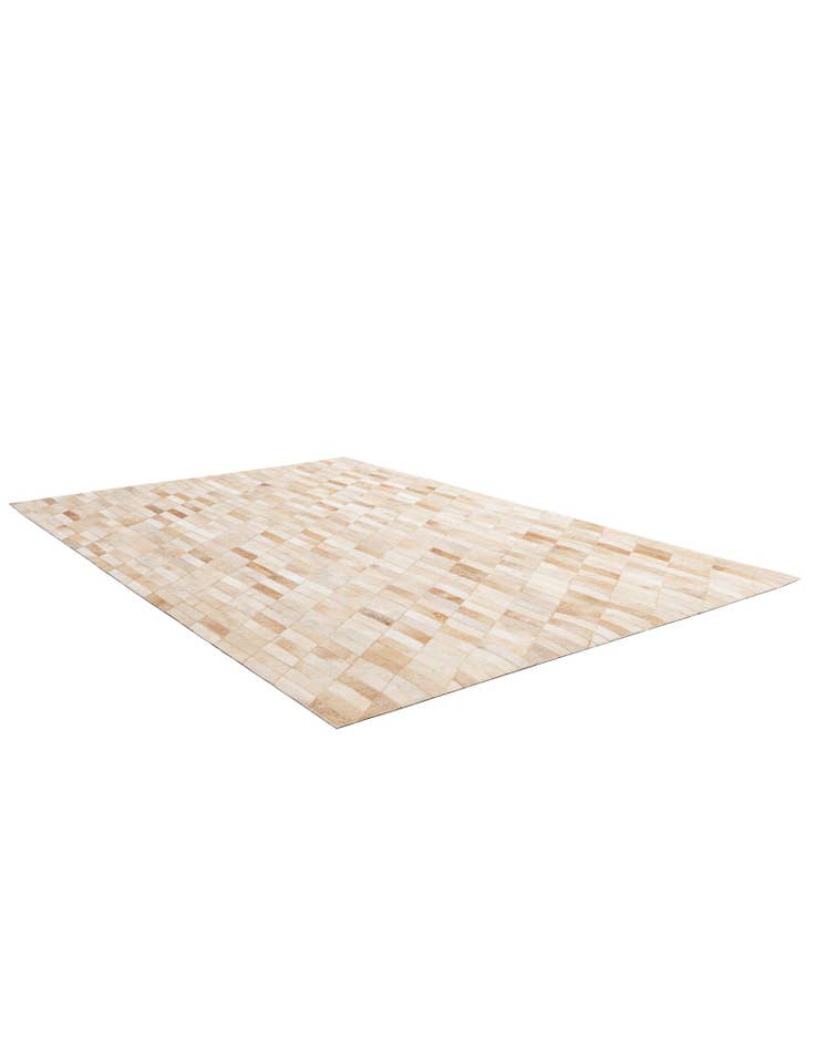 Detail image of  5' 1 x 7' 11 Cowhide - Patchwork Rug