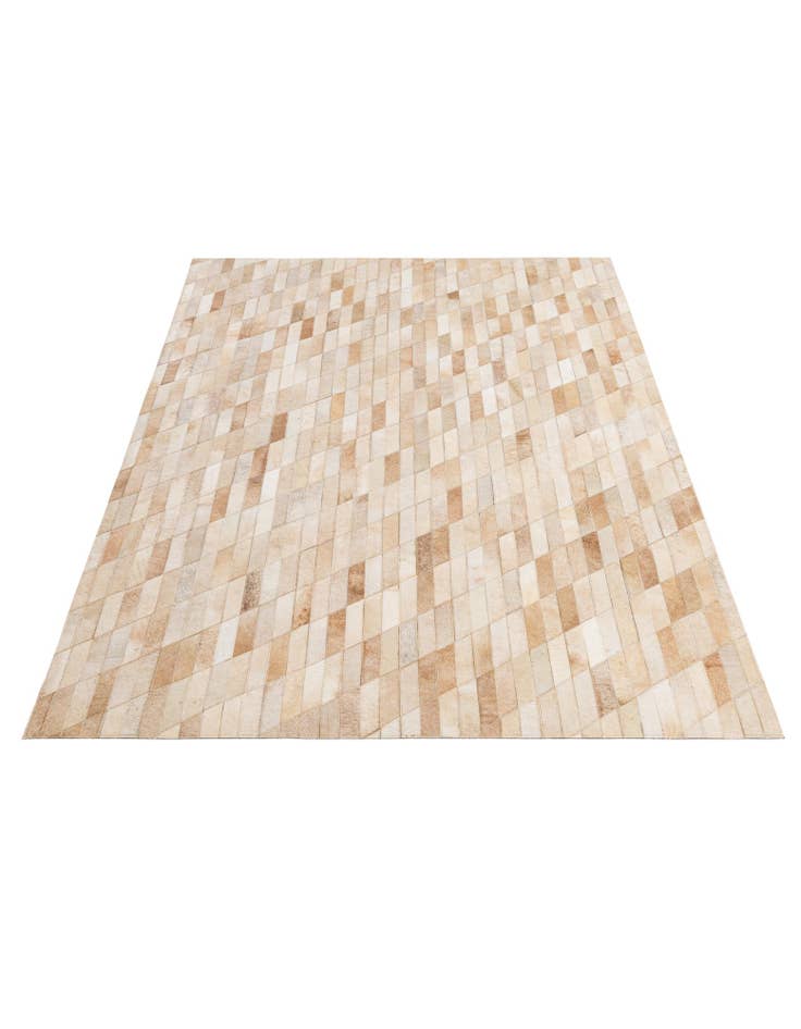 Detail image of  5' 1 x 7' 11 Cowhide - Patchwork Rug