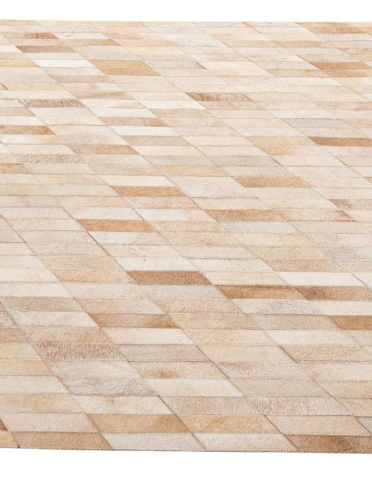 Detail image of  5' 1 x 7' 11 Cowhide - Patchwork Rug