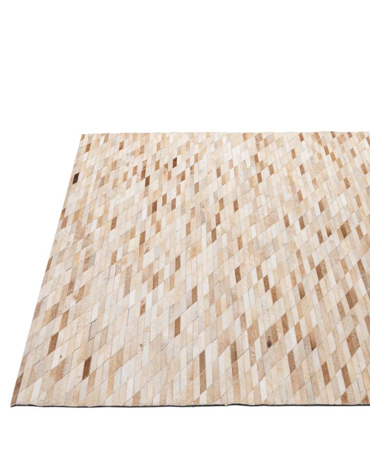 Detail image of  5' 1 x 7' 11 Cowhide - Patchwork Rug
