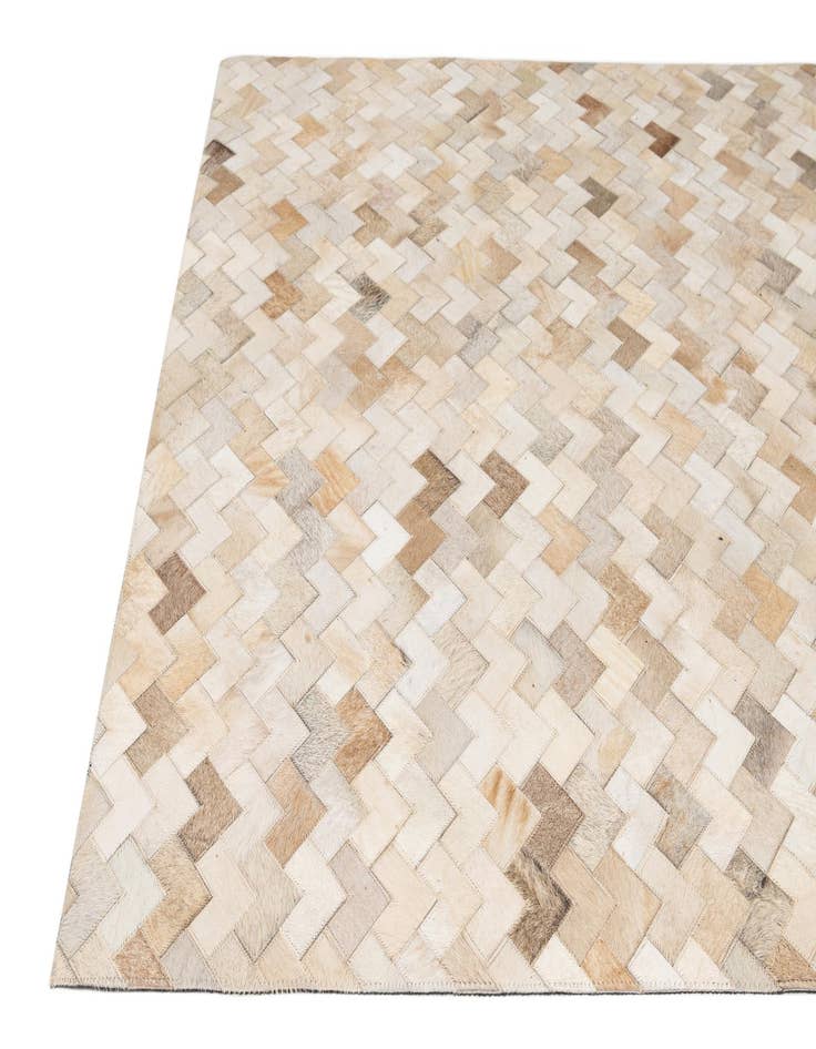 Detail image of  5' x 8' Cowhide - Patchwork Rug
