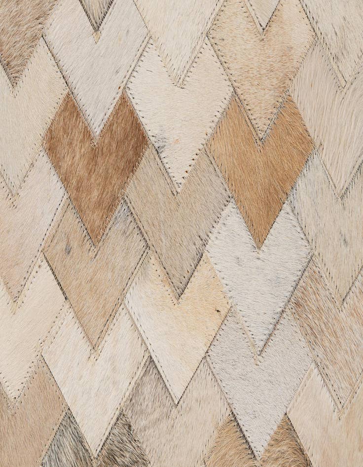 Detail image of  5' x 8' Cowhide - Patchwork Rug