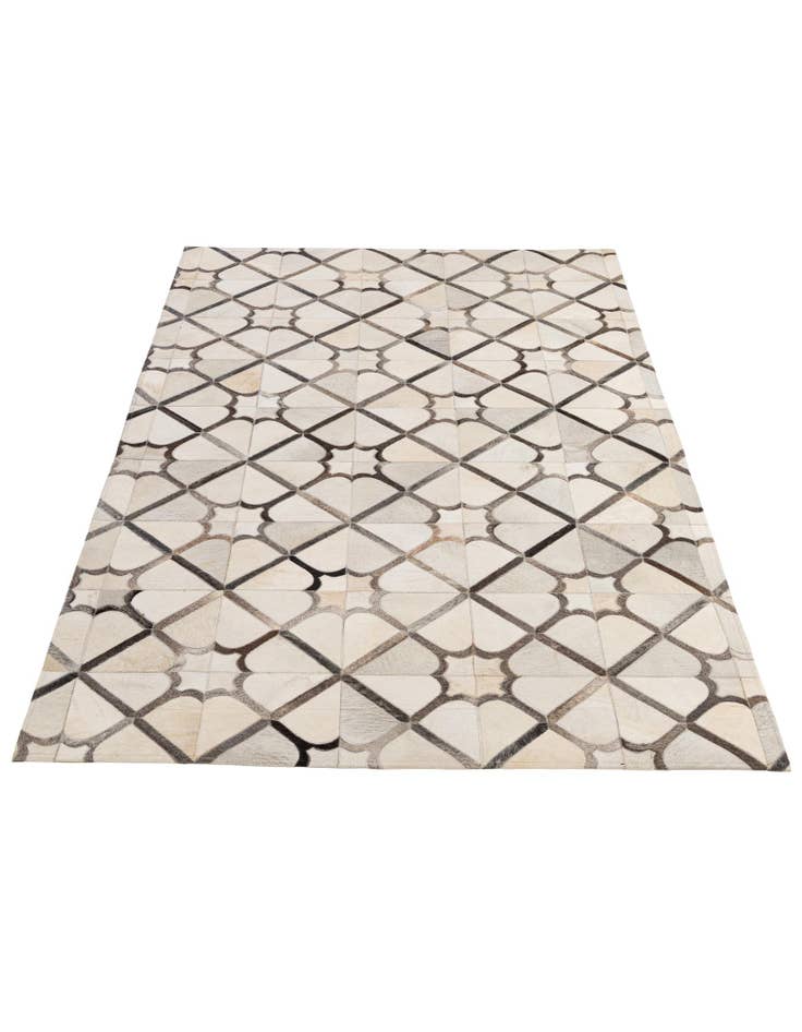 Detail image of  5' x 7' 11 Cowhide - Patchwork Rug