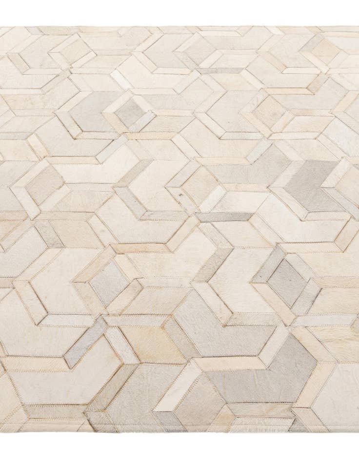 Detail image of  4' 11 x 7' 11 Cowhide - Patchwork Rug