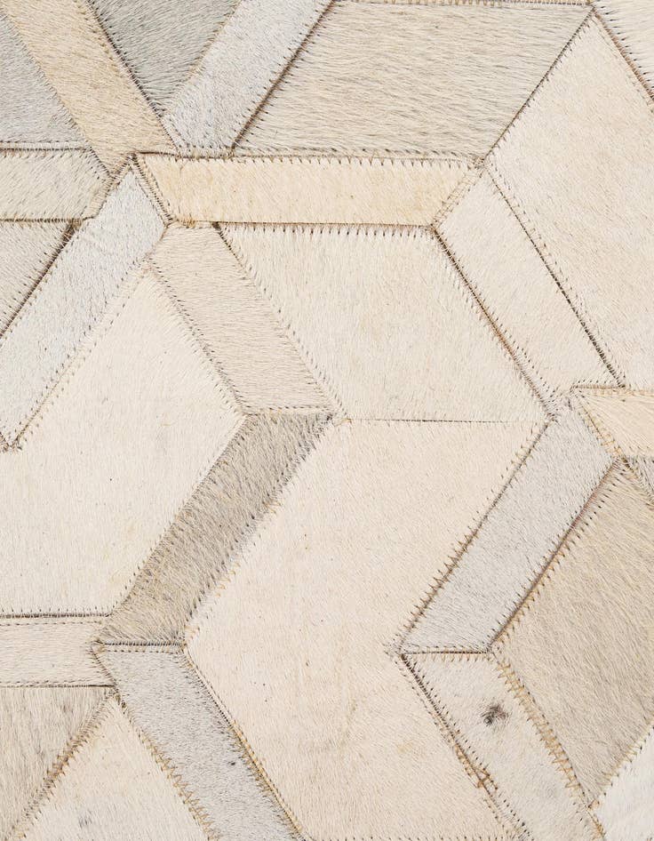 Detail image of  4' 11 x 7' 11 Cowhide - Patchwork Rug