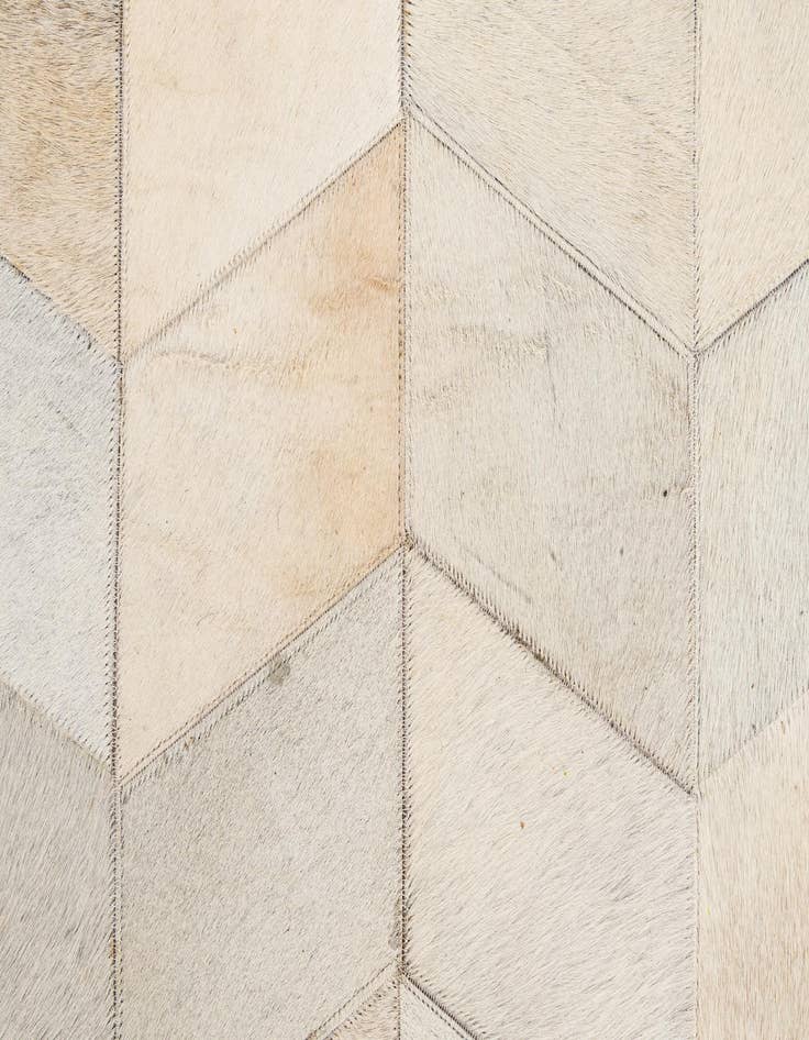 Detail image of  5' 1 x 8' Cowhide - Patchwork Rug