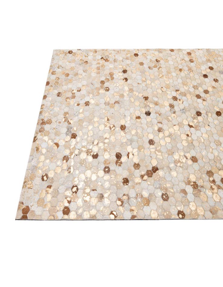 Detail image of  5' 1 x 7' 11 Cowhide - Patchwork Rug