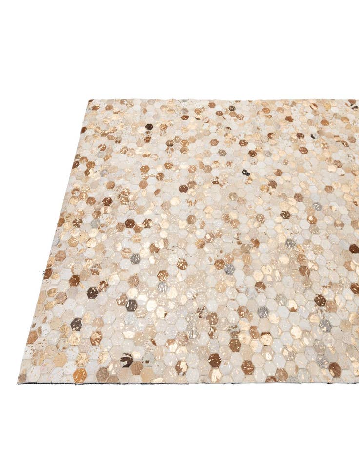 Detail image of  5' 1 x 8' 1 Cowhide - Patchwork Rug