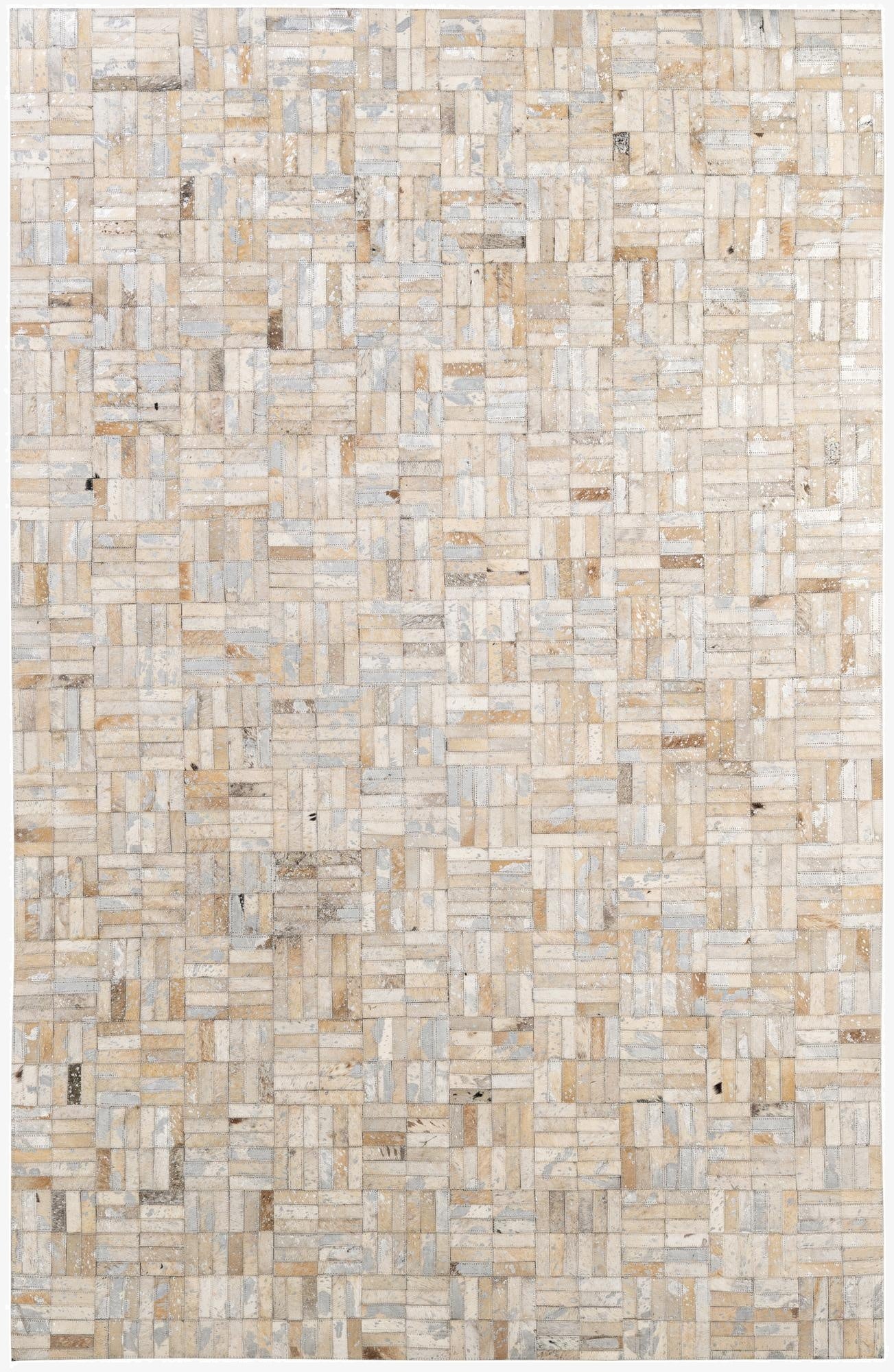  4' 11 x 7' 9 Cowhide - Patchwork Rug