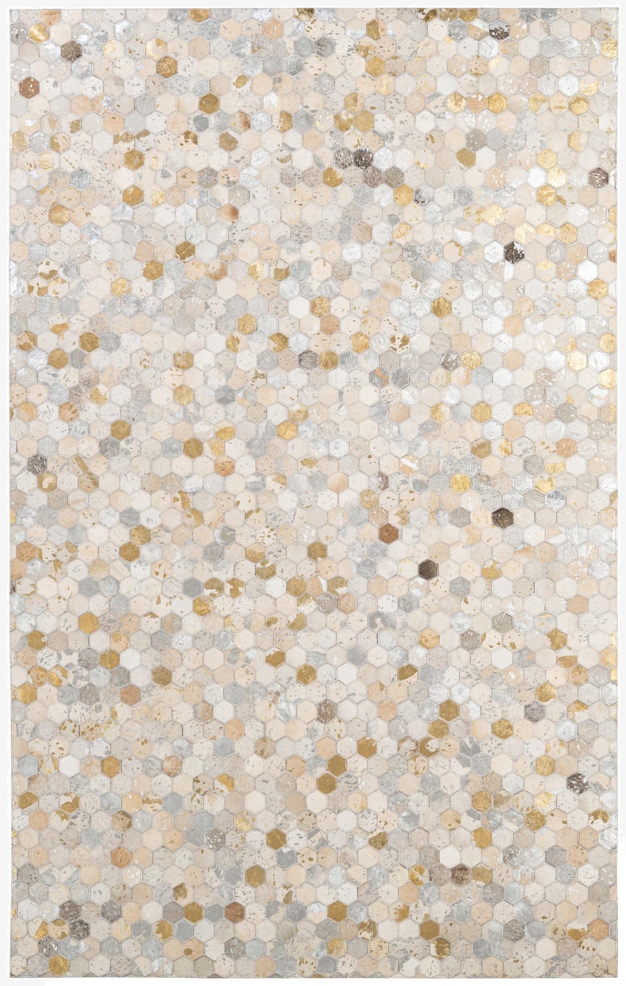  5' 1 x 8' 1 Cowhide - Patchwork Rug