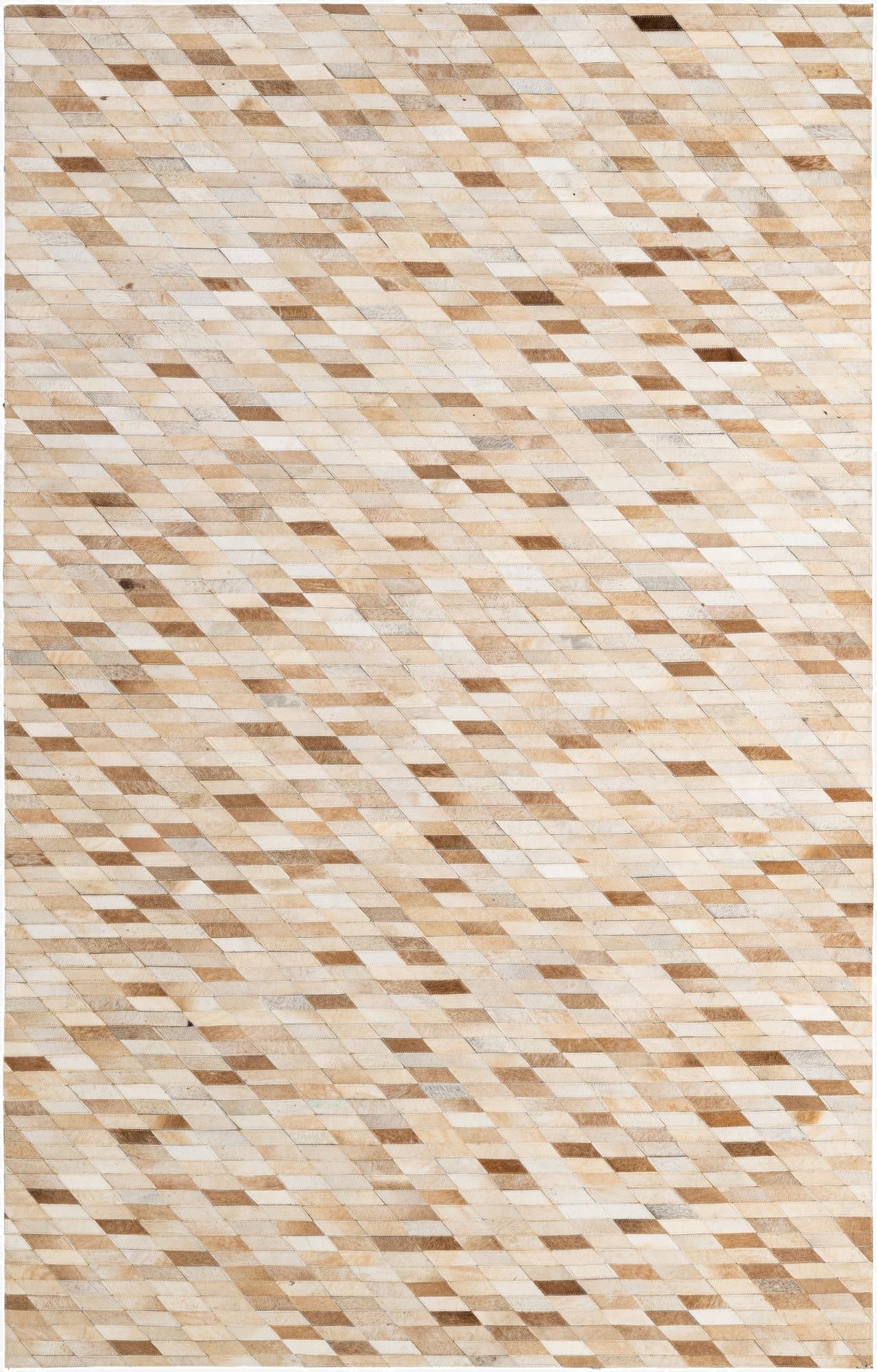  5' 1 x 7' 11 Cowhide - Patchwork Rug