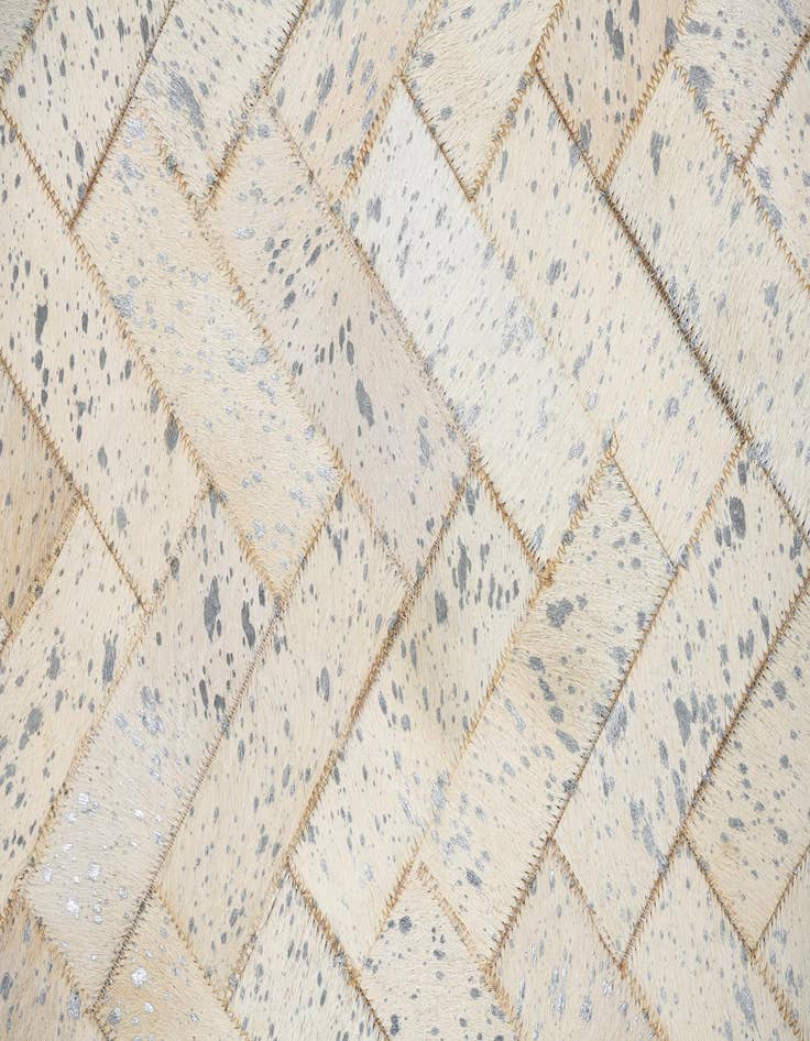 Detail image of  5' x 7' 9 Cowhide Leather Rug