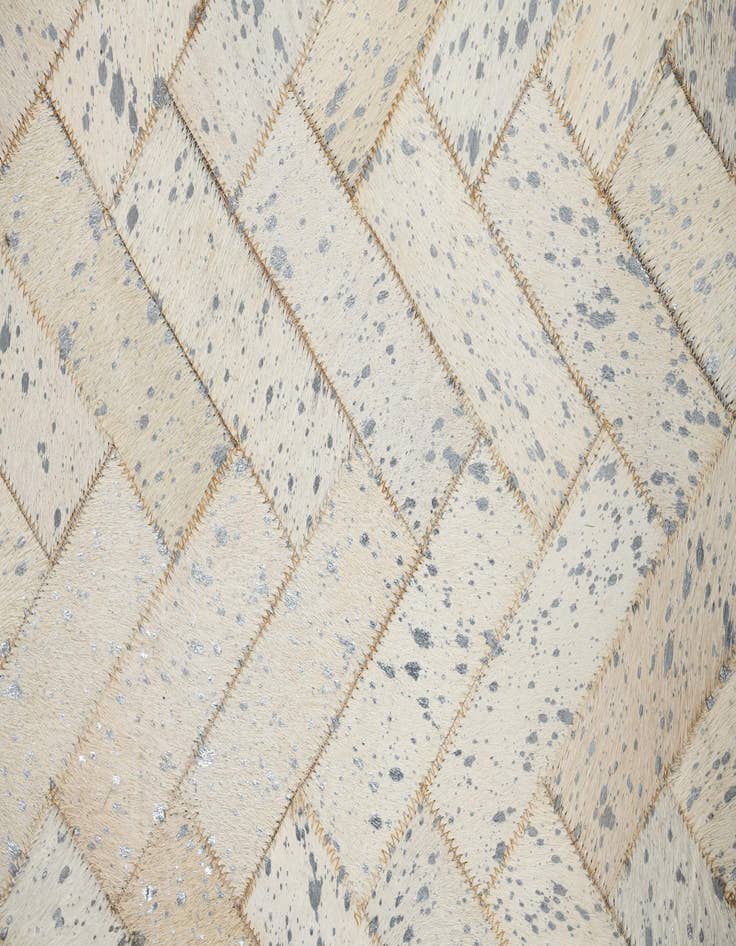 Detail image of  5' x 7' 9 Cowhide Leather Rug