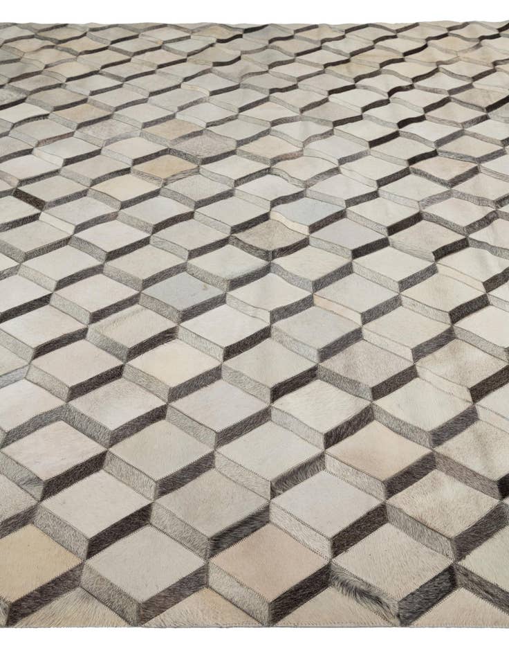 Detail image of 8' x 10' Cowhide Leather Rug