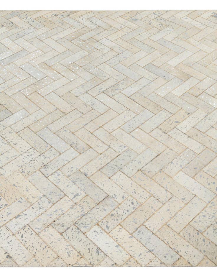 Detail image of  5' x 7' 10 Cowhide Leather Rug